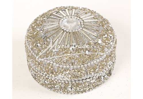 kulatá střední, stříbrná - 7,5 cm