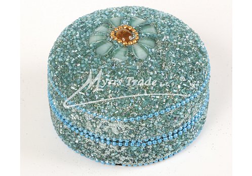 kulatá střední, tyrkysová - 7,5 cm