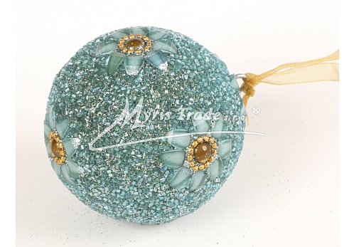 koule malá - tyrkysová,  7,5 cm