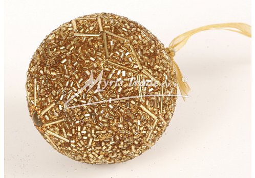 koule malá - zlatá,  7,5 cm