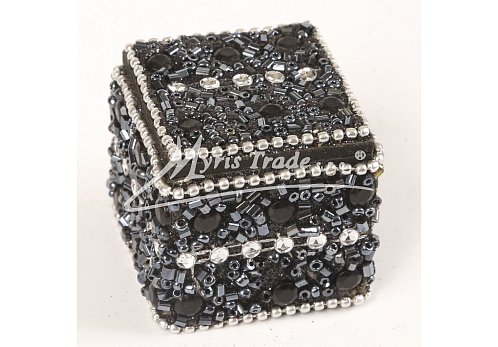 mini krabička, černá - 4 x 4 cm