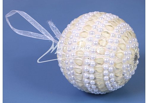 koule větší - bílá,  9 cm