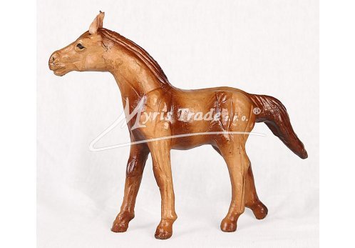 malý kůň hnědý bez sedla - 15 cm