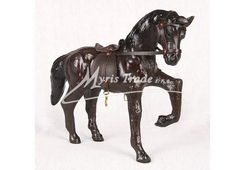 malý kůň černý se sedlem - 15 cm