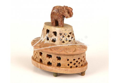 stojánek/dóza na františky se slonem - ovál