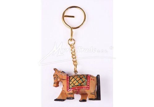 malovaná klíčenka  - kůň