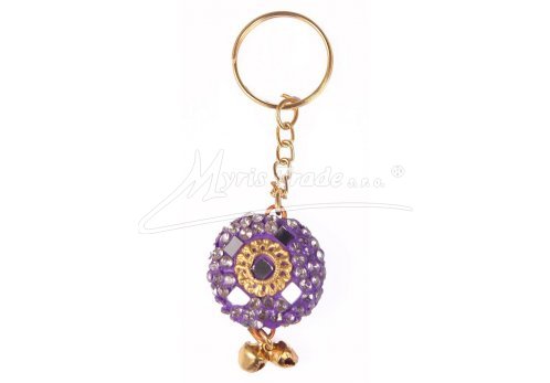 klíčenka se sklíčky  - kulatá