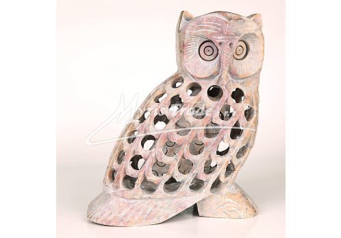 sova vyřezávaná velká - 14 cm