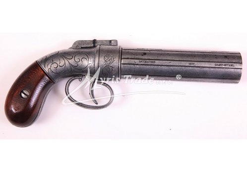 pistole šestiraná, s otočnou hlavní