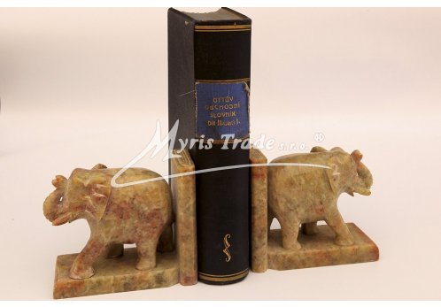 ART DECO zarážka na knihy - slon