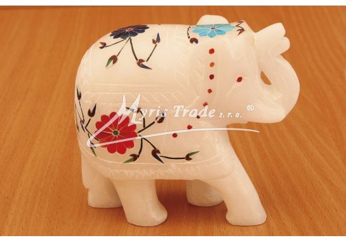 LUXUSNÍ slon mramorový - 10,5 cm