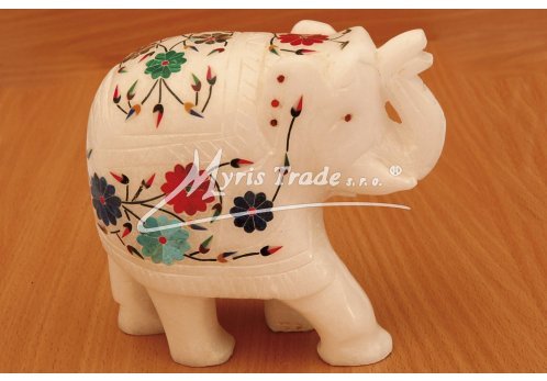 LUXUSNÍ slon mramorový - 13 cm