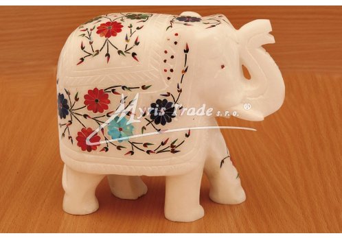 LUXUSNÍ slon mramorový - 16 cm