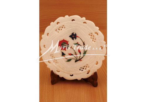 dekorační mramorový talířek - malý 16 cm