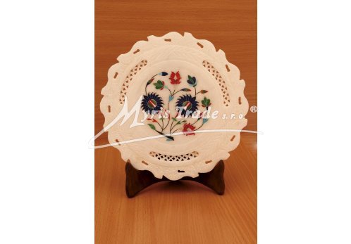 dekorační mramorový talířek - velký 21 cm