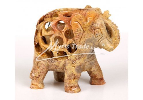 slon vyřezávaný, leštěný - 8 cm