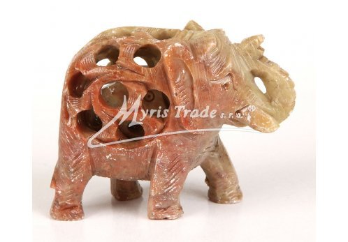 slon vyřezávaný, leštěný - 6,5 cm