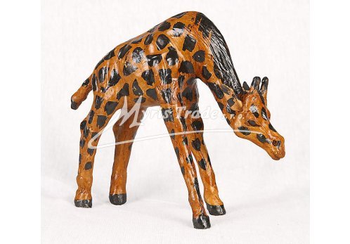 skloněná žirafa - 15 cm