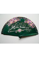 luxusní vějíř - tmavě zelený