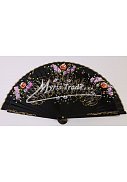 luxusní vějíř - černý
