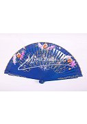 luxusní vějíř - tmavě modrý