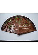 vějíř - oboustranný, tmavě hnědý