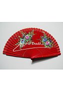 vějíř - oboustranný, červený