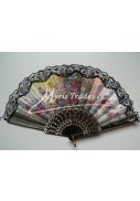 vějíř - klasický, černý