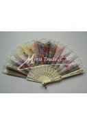 vějíř - klasický, slonová kost