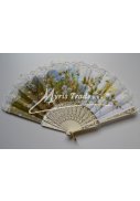 vějíř - klasický, slonová kost
