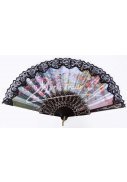 vějíř - klasický, černý