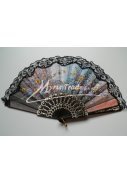 vějíř - klasický, černý