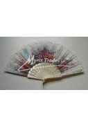 vějíř - klasický, slonová kost