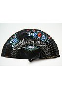 vějíř - oboustranný, černý