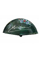 vějíř - oboustranný, tmavě zelený