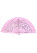 vyřezávaný vějíř - růžový