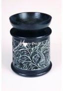 černá klasická aromalampa - 12 cm