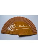 vějíř dřevěný - zlatý