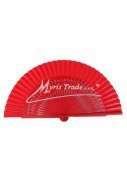 vějíř vyřezávaný - červený