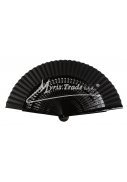 vějíř vyřezávaný - černý