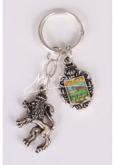 klíčenka - lev s motivem Prahy