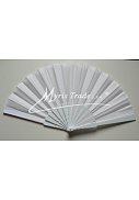 vějíř - velký jednobarevný, bílý
