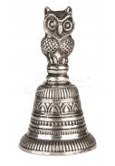 střední zvoneček gravírovaný - sova