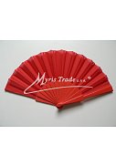 vějíř - jednobarevný, červený