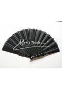 vějíř - jednobarevný, černý