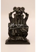 soška GANESHI černý mastek - 11,5 cm