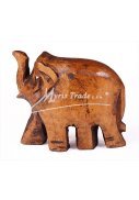 dřevěný magnet - slon tmavý