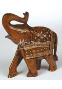 slon dřevěný  - zdobený