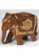 slon dřevěný  - zdobený