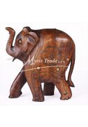 slon dřevěný - zdobený